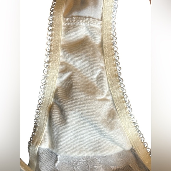 NWOT NK Imode Silk bridal babydoll chemise bow, pearl and rayon lace details - Picture 10 of 15